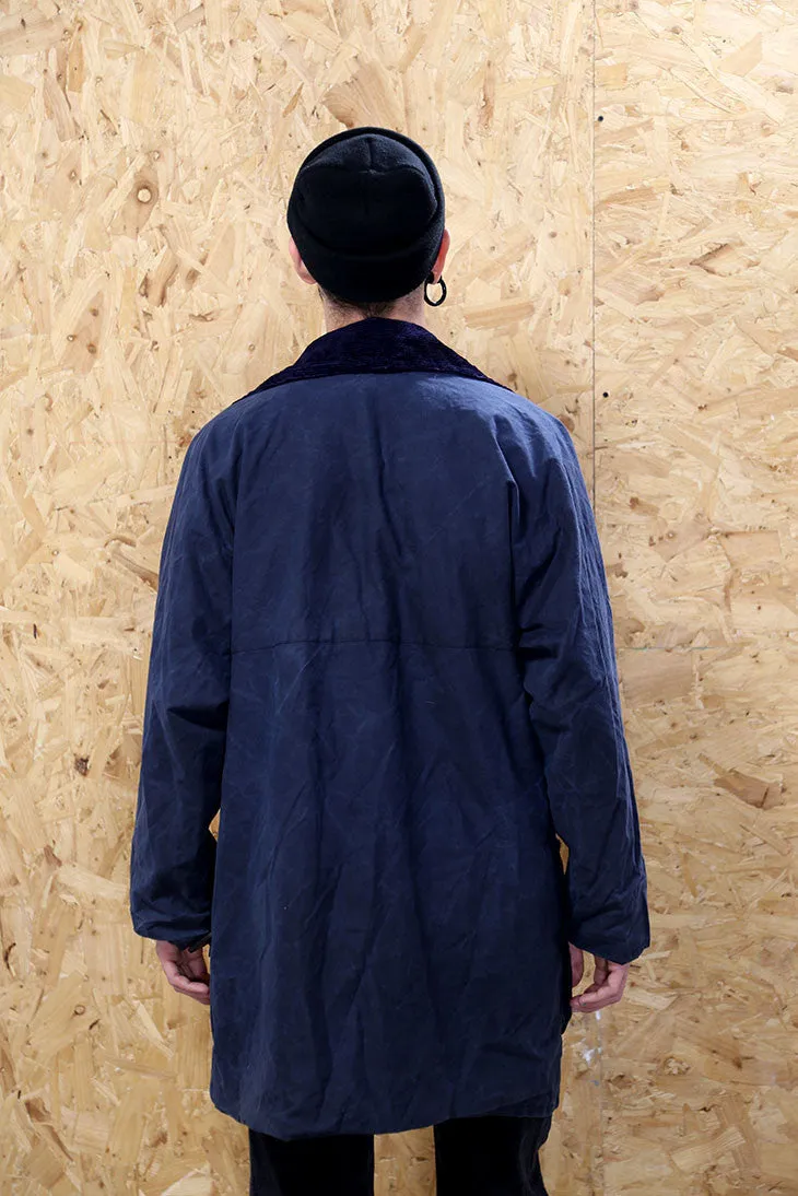 Navy Blue Wax Jacket