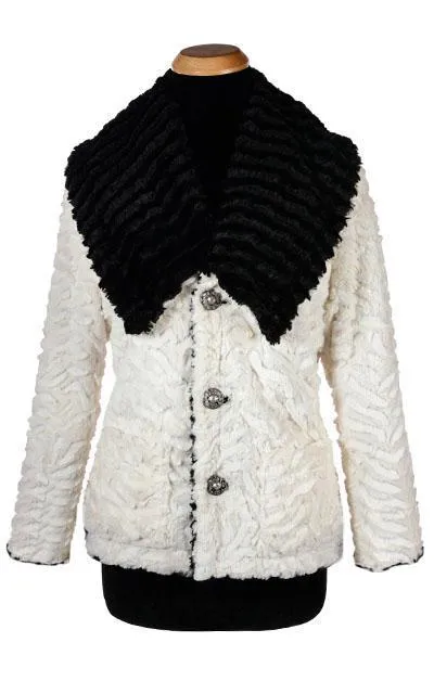 Norma Jean Coat, Reversible - Desert Sand in Midnight with Pearl (One Small Left)