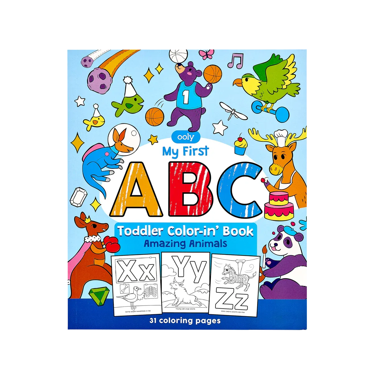Ooly ABC: Amazing Animals Toddler Coloring Book
