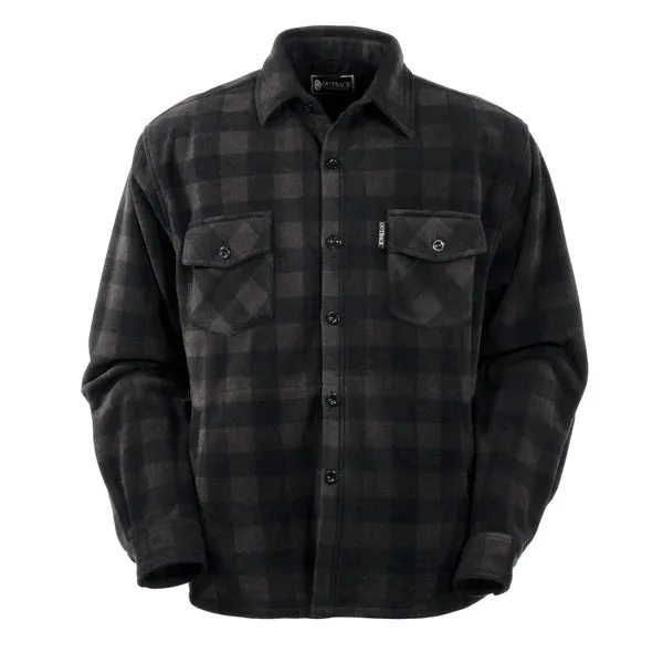 Outback Big Shirt Charcoal/Green
