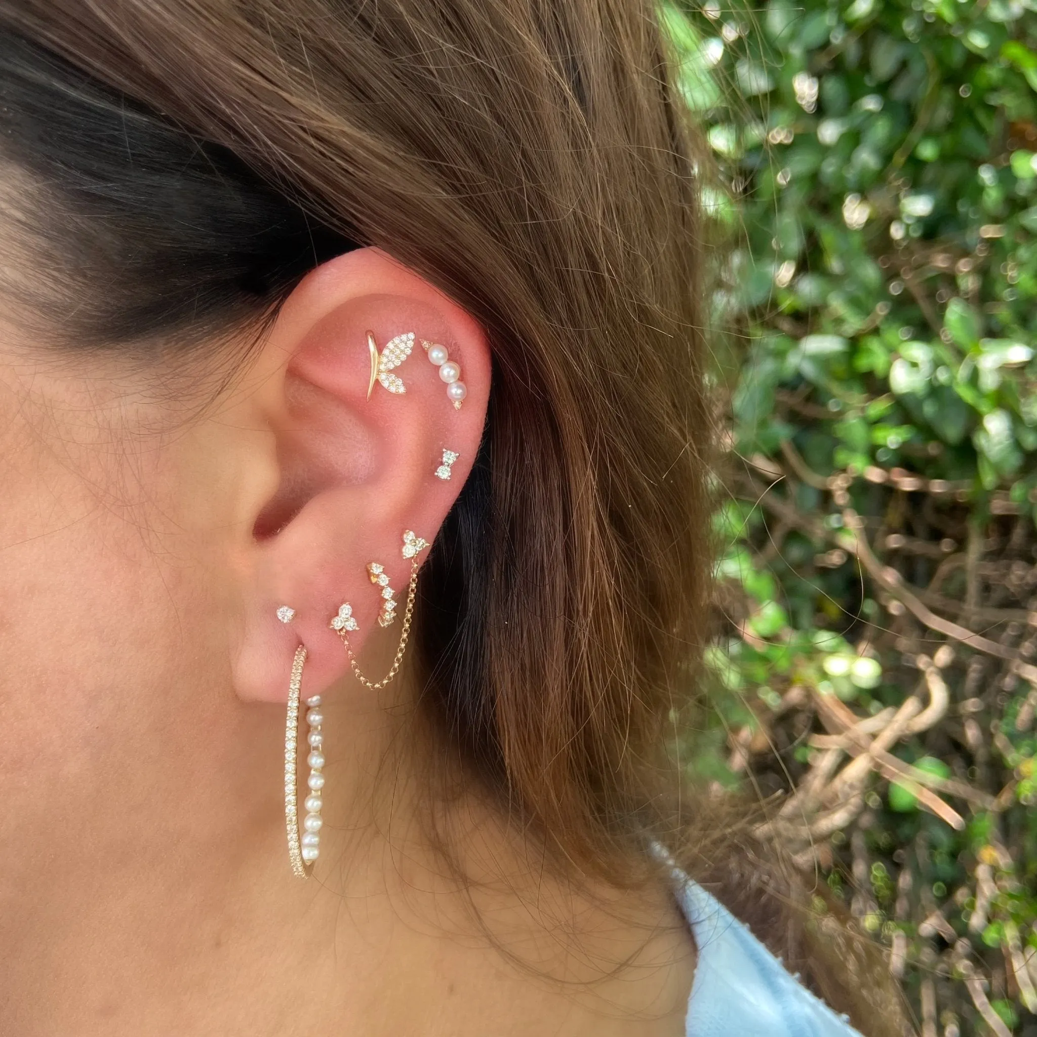 Pave Butterfly Studs