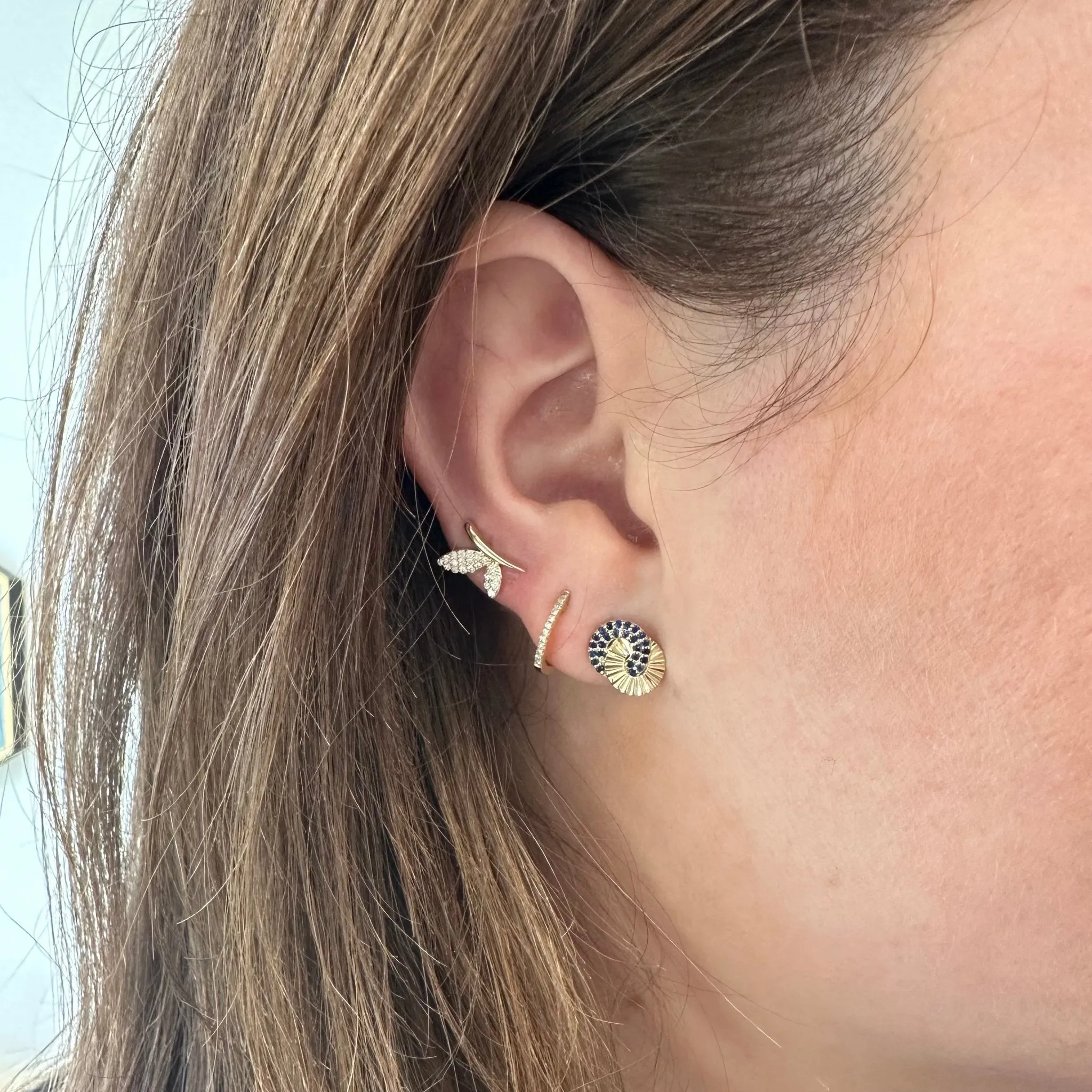 Pave Butterfly Studs