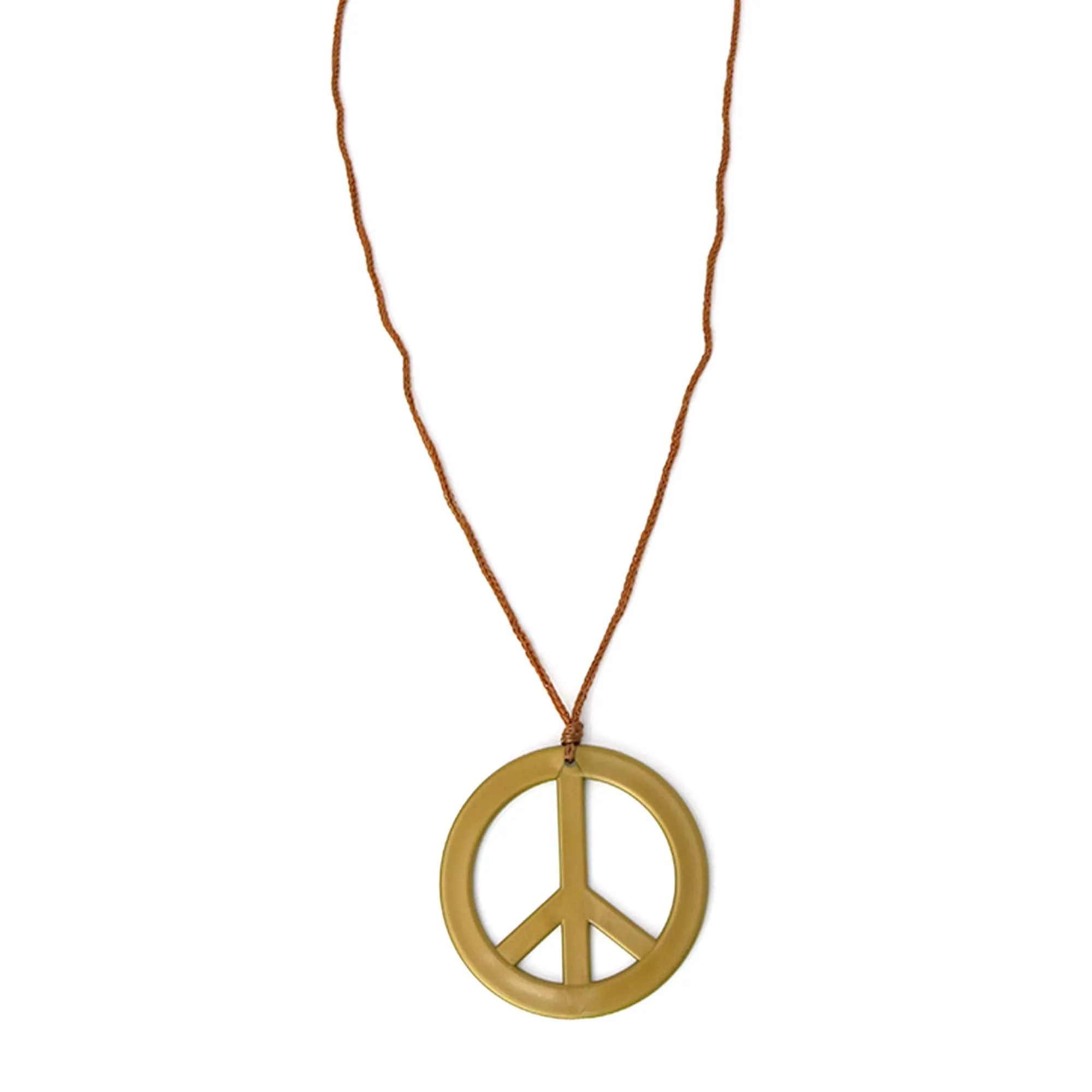 Peace Earrings and Necklace - 1960's Hippie Costume Accessories Jewelry - 1 Set
