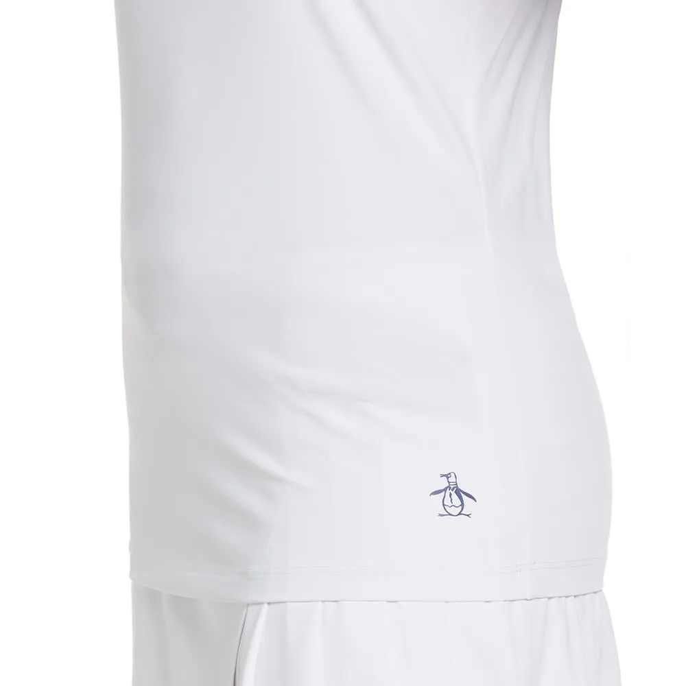 Penguin Women's Color Block Halter Top - Bright White