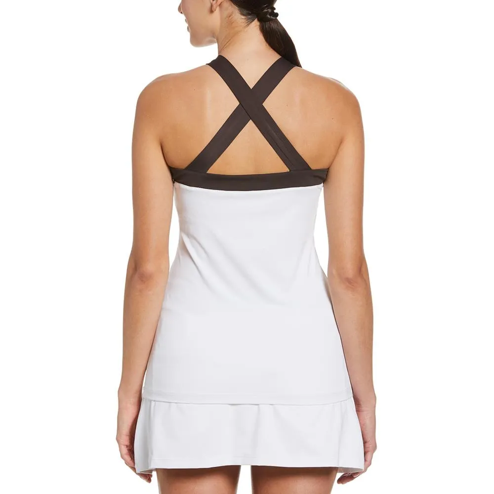 Penguin Women's Color Block Halter Top - Bright White