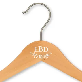 Personalized Fairy Tale Garland Monogram Wooden Wedding Hanger