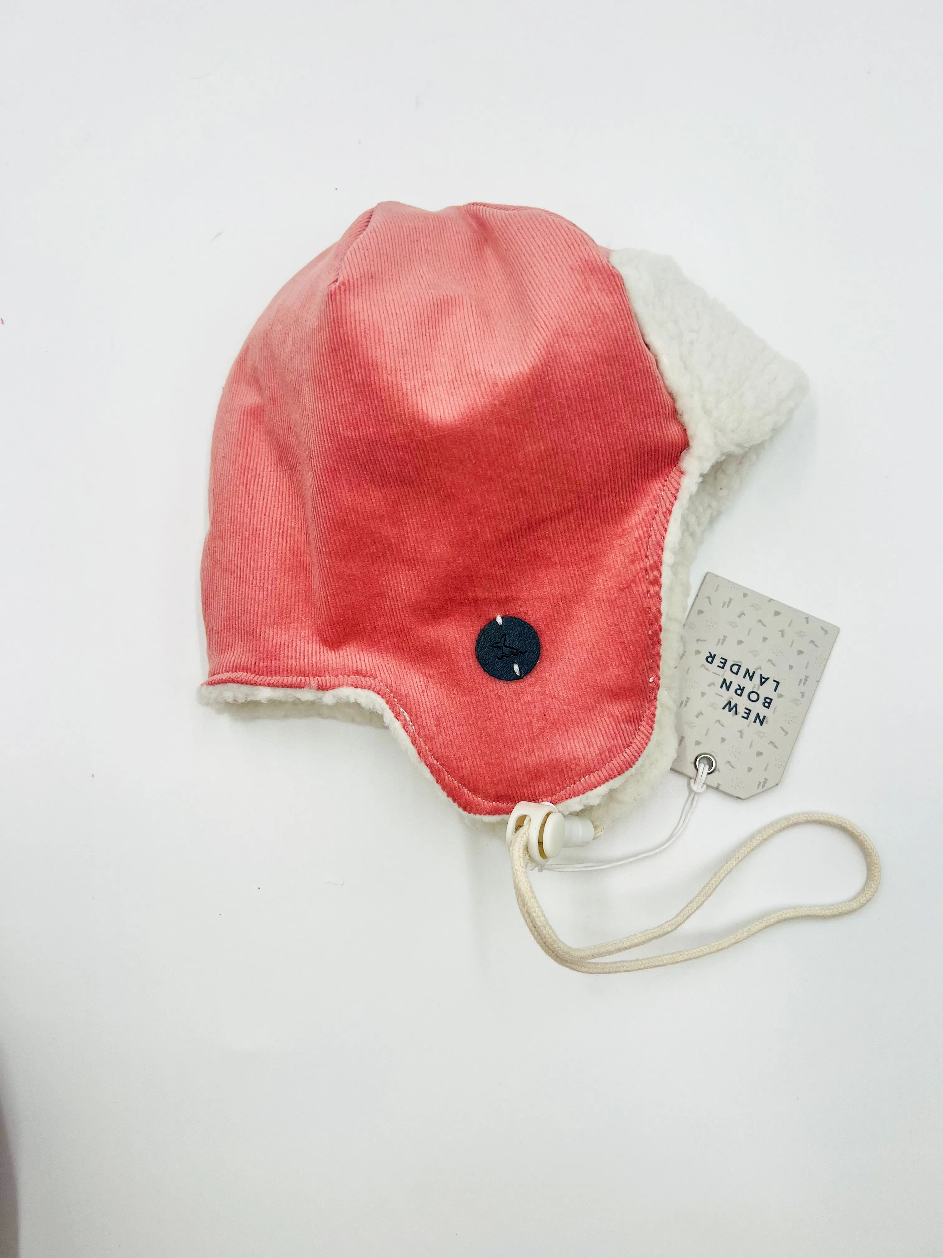 Pilot Hat (Pink Corduroy)