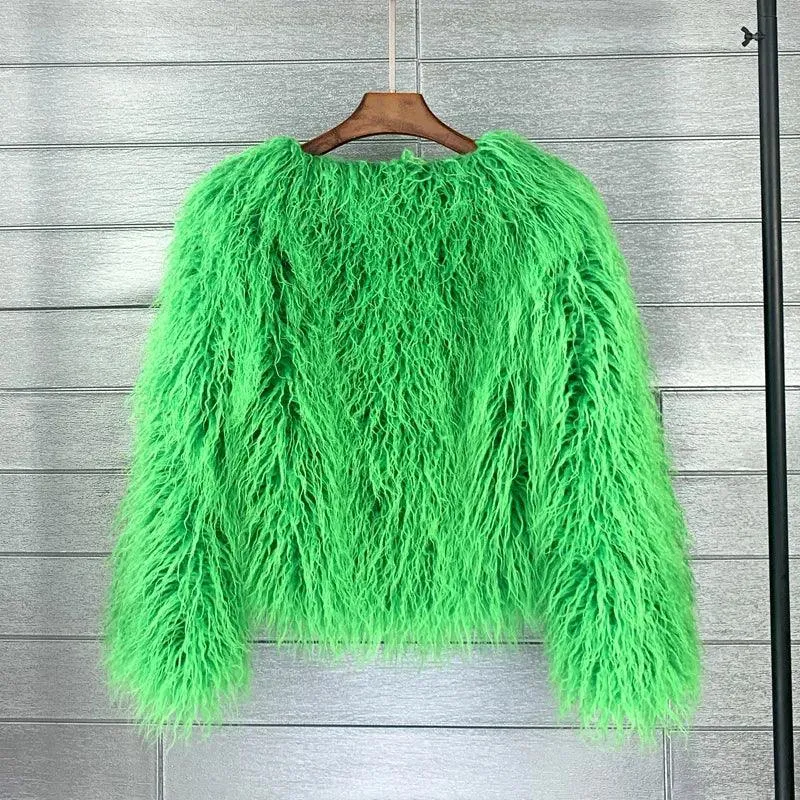 Pink Faux Fur Jacket: Elegant Blush Winter Wear