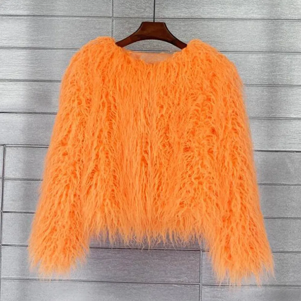 Pink Faux Fur Jacket: Elegant Blush Winter Wear