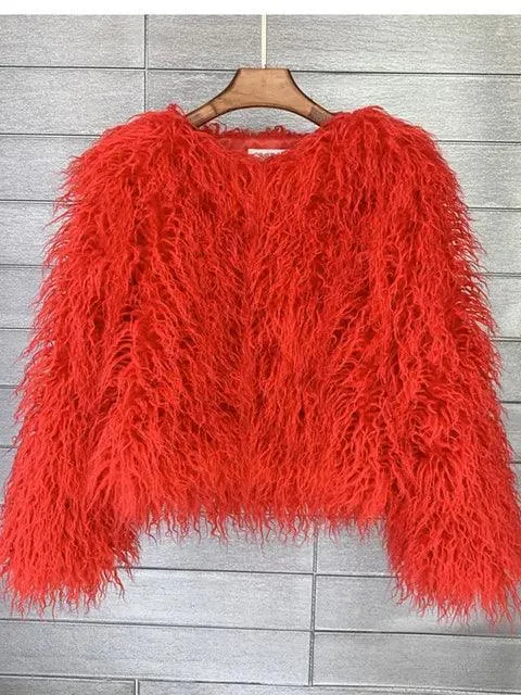 Pink Faux Fur Jacket: Elegant Blush Winter Wear