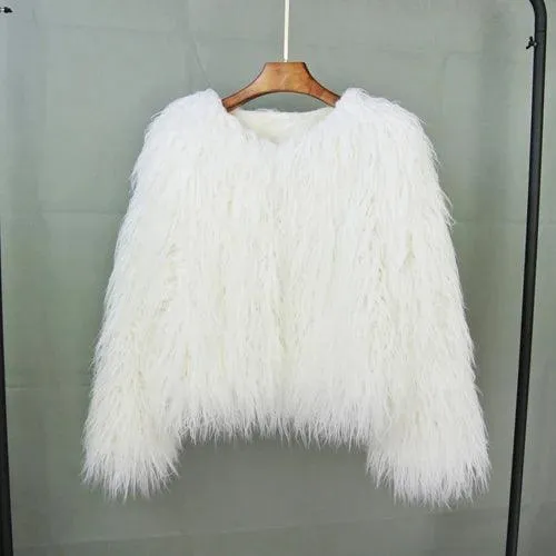 Pink Faux Fur Jacket: Elegant Blush Winter Wear