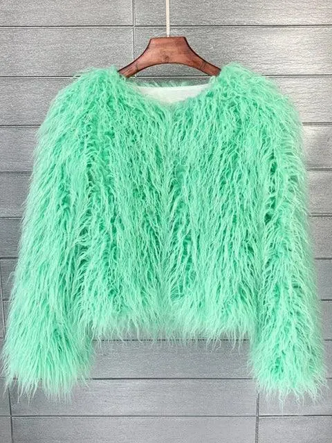 Pink Faux Fur Jacket: Elegant Blush Winter Wear