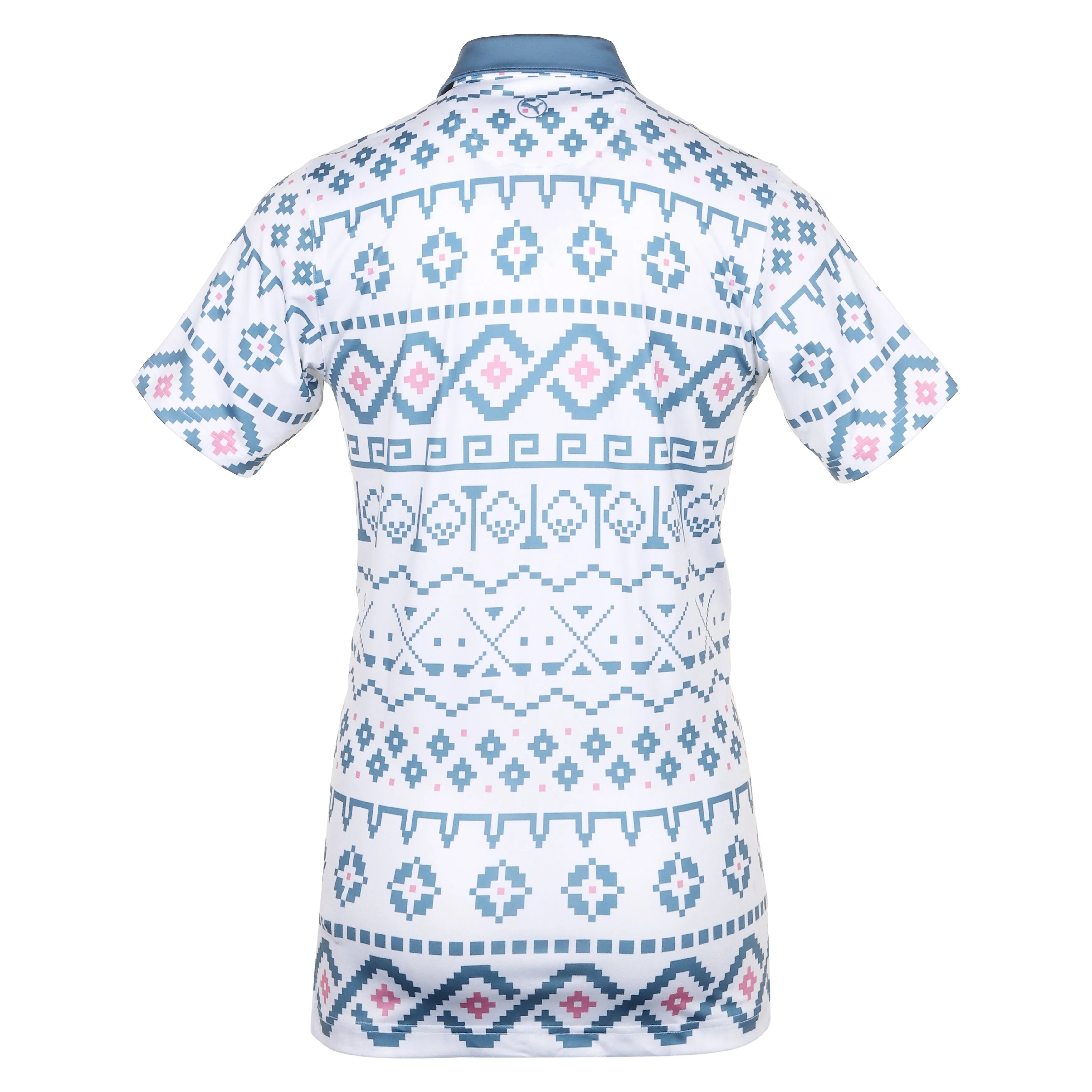 Puma Golf Fair Isle Print Polo Shirt
