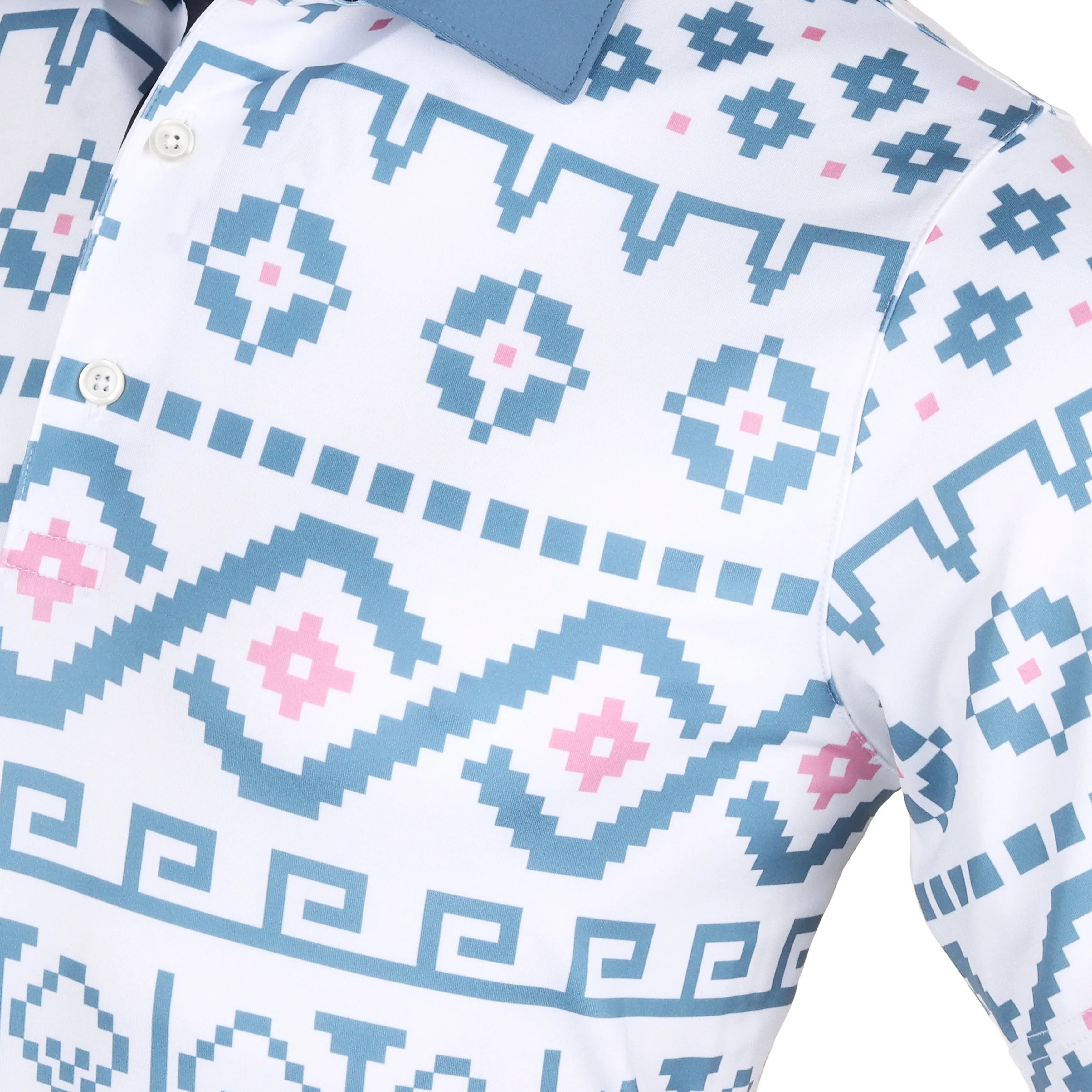 Puma Golf Fair Isle Print Polo Shirt