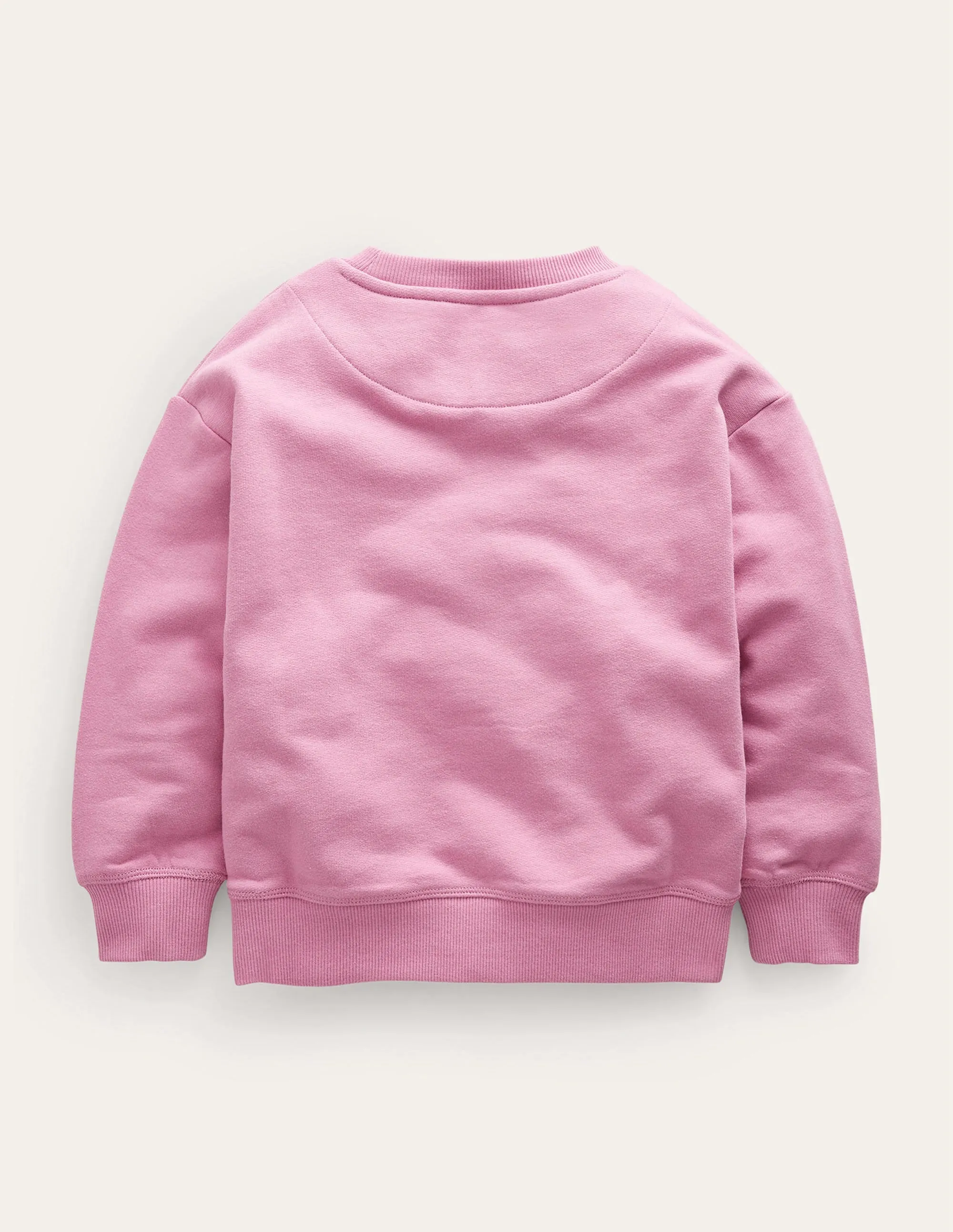 Relaxed Logo Sweatshirt-Sherbet Pink Polar Bear