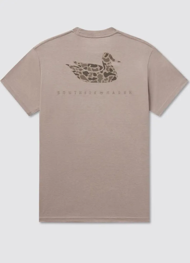 Seawash Tee Retro Duck Originals in Burnt Taupe by Southern Marsh