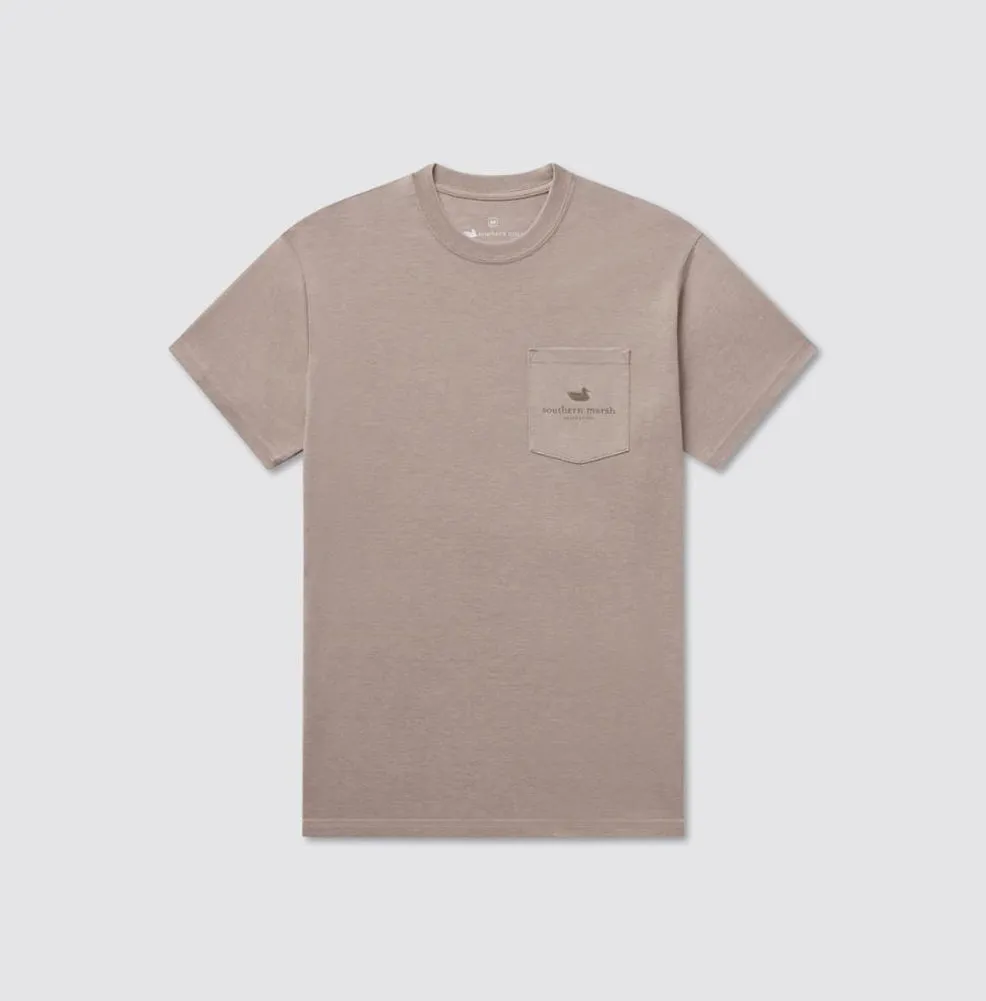 Seawash Tee Retro Duck Originals in Burnt Taupe by Southern Marsh