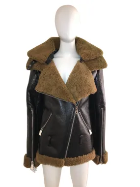 Shearling Motorcycle Lambskin Coat