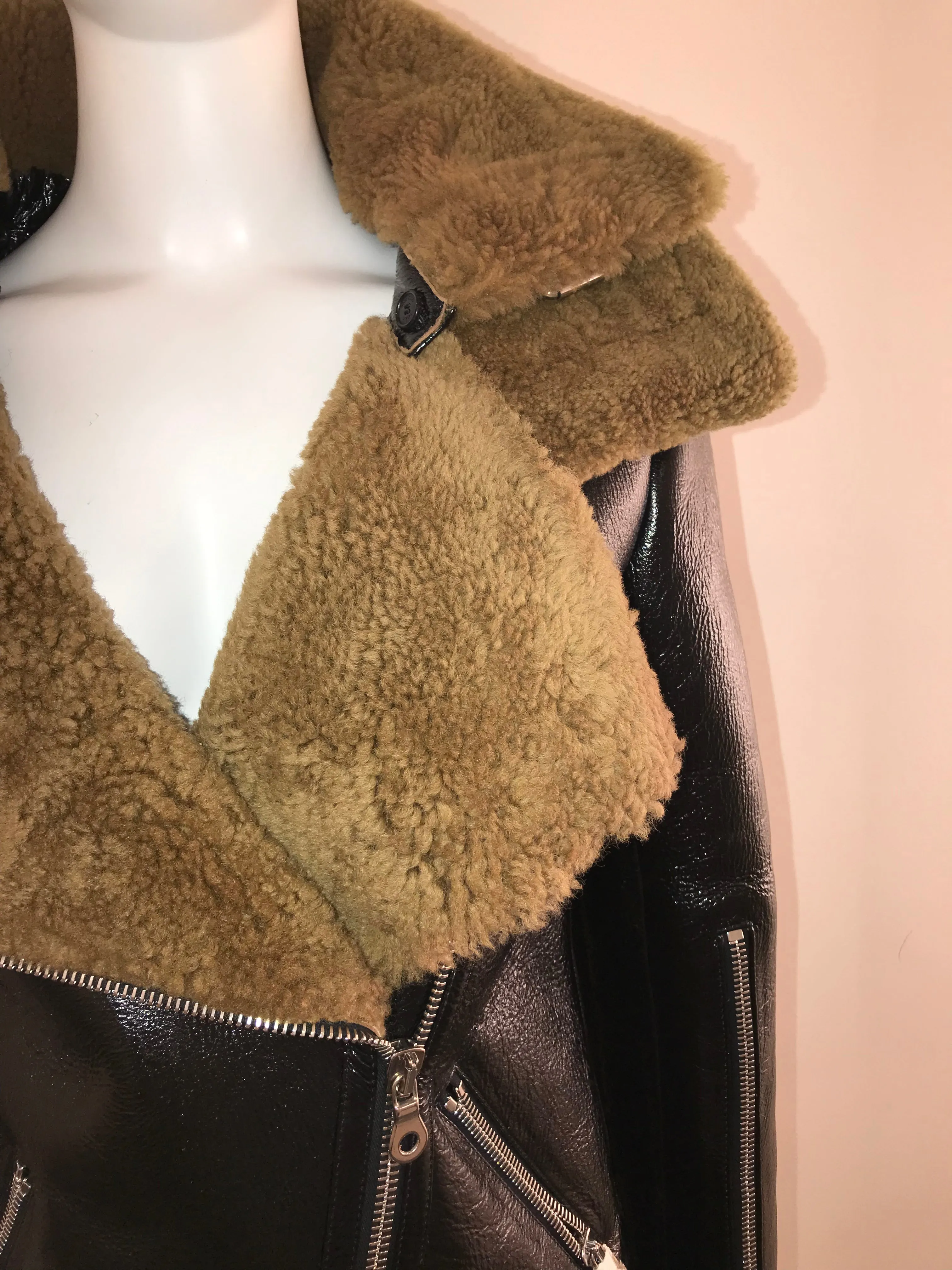 Shearling Motorcycle Lambskin Coat