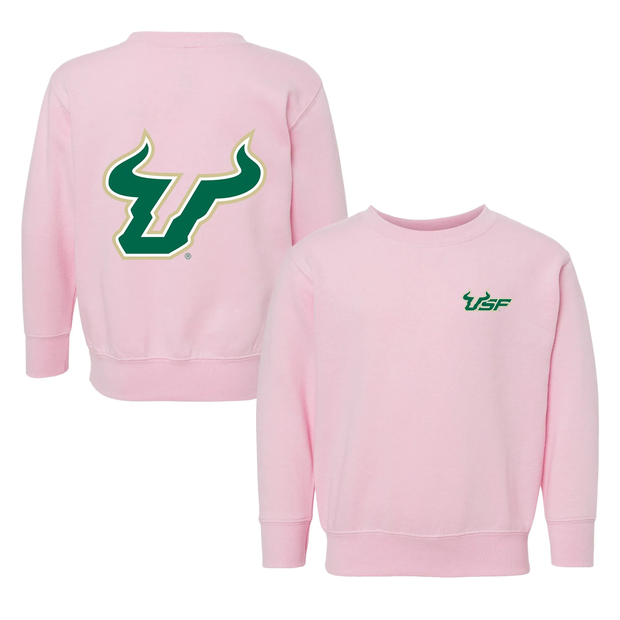South Florida Bulls Logo Toddler Crewneck Sweatshirt