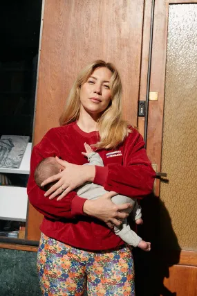 Tajinebanane - Sweatshirt d'allaitement en éponge - Mom Red||Tajinebanane - Sweat Breastfeeding  - Mom Red
