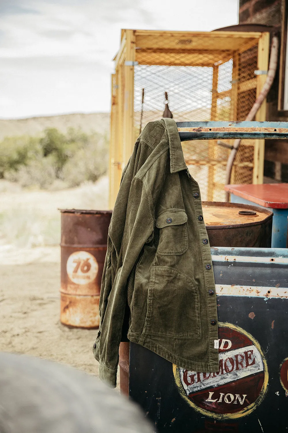 The Anvil Corduroy -  Military Green