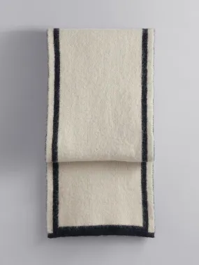 Two-tone knit scarf