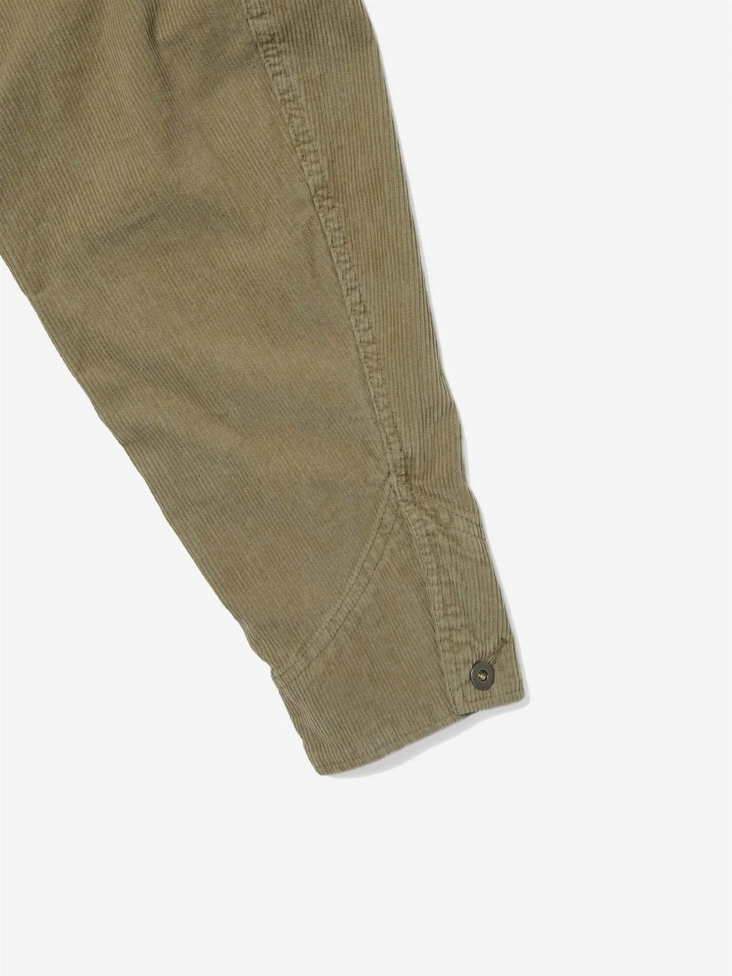 Washed Corduroy Zip Jacket - Khaki